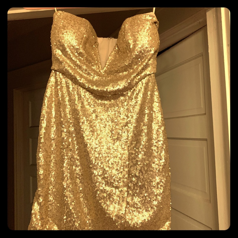 Eve strapless dress!  Flirty mini